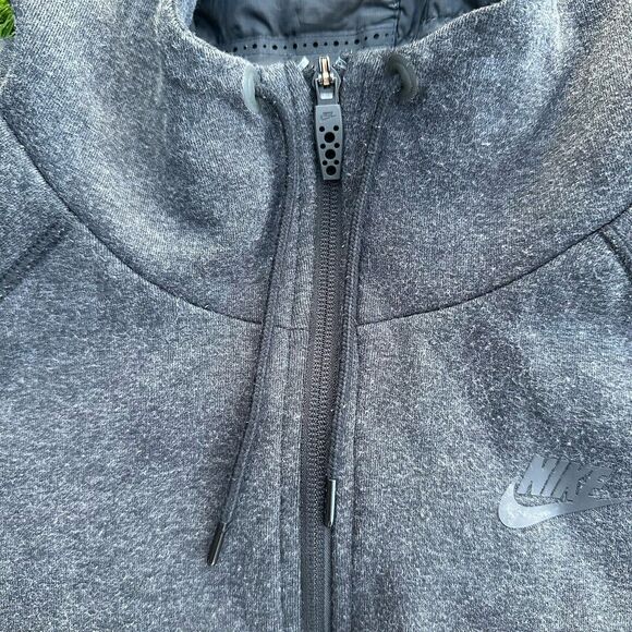 Nike Jacket Womens Small Gray Tech Fleece Aeroloft 800 Down Primaloft Parka - Picture 5 of 11